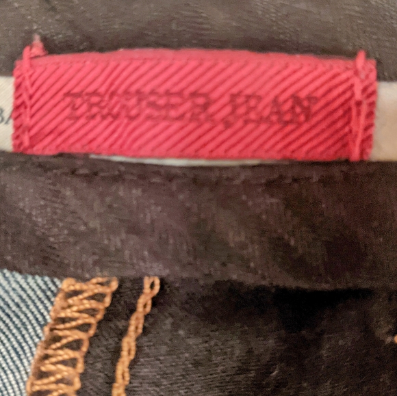 Size 6S (28" inseam) Banana Republic Blue Mid Rise Wide Leg Trouser Jeans - Picture 11 of 11